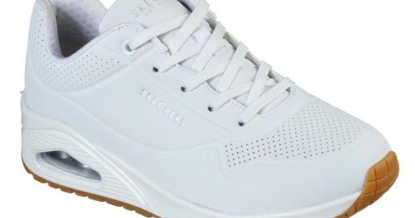 SKECHERS WOMEN S UNO STAND ON AIR WHITE 73690 WHT
